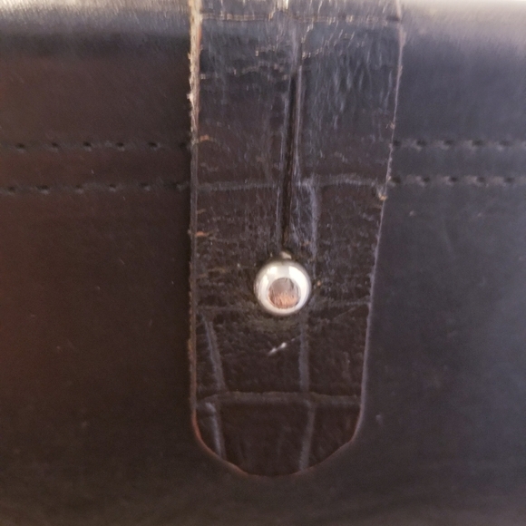 Bill Amberg studio rocket briefcase bag portfolio vintage black 17x12x5 - Picture 7 of 12